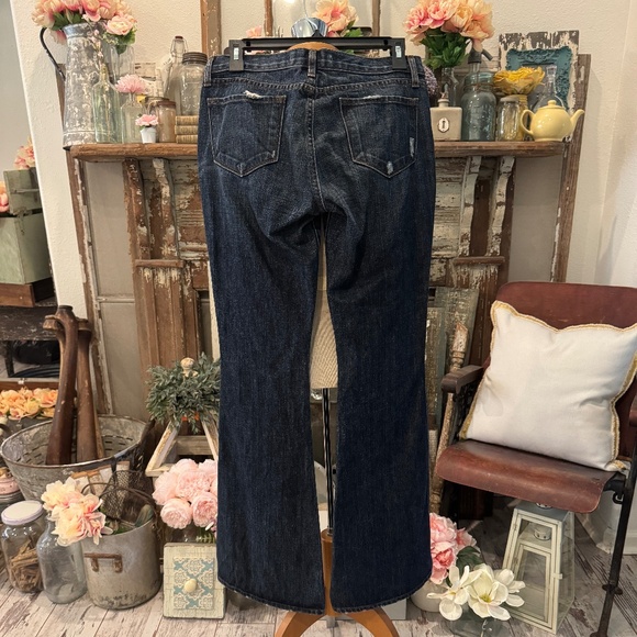 J BRAND BELL BOTTOM LONG JEANS | WIDE LEG FLARE | DARK WASH | HEAVY WEIGHT DENIM - Picture 3 of 12